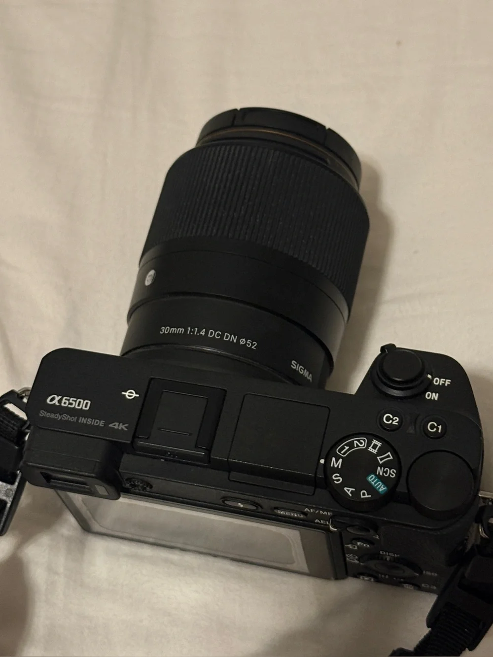 Sony A6500 with a Sigma 30mm lens